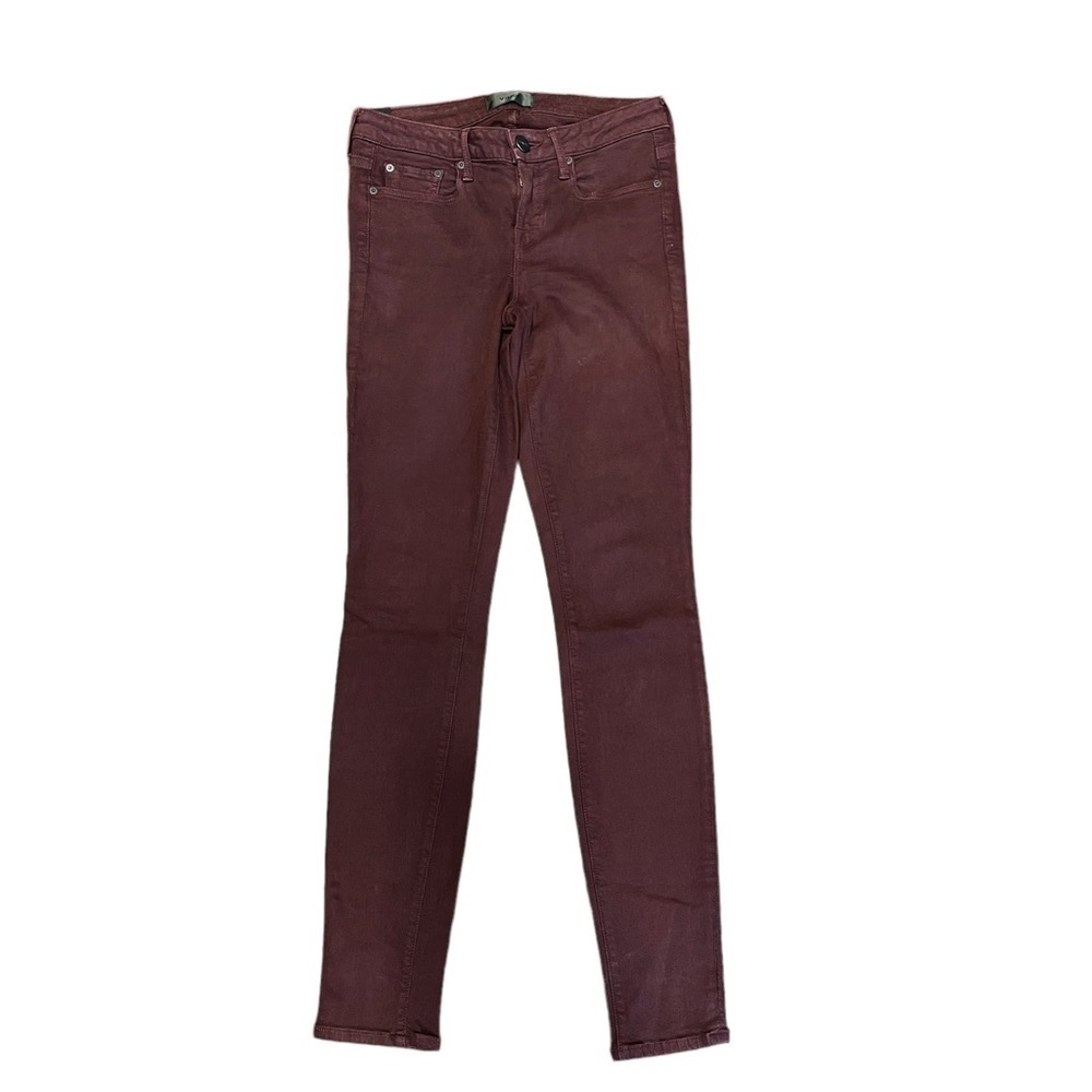 Vince Riley Skinny‎ Jeans in Burgundy Red Women's 26